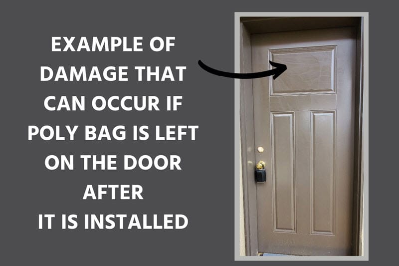 Protecting Exterior Doors After Installation Protecting Exterior Doors After Installation