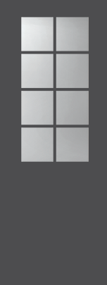 Exterior Door Glass &ndash; Modern Simulated Divided Lites