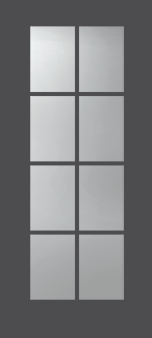 Exterior Door Glass &ndash; Modern Simulated Divided Lites